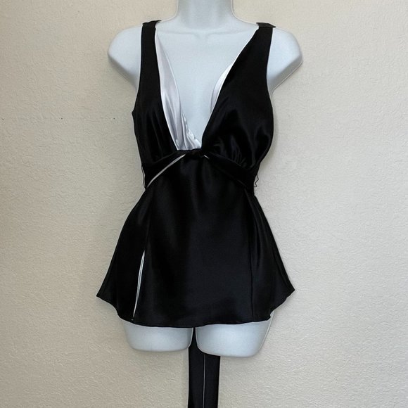 Black Silk Top - Picture 4 of 4